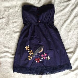 Judith March bird-embroidered Dress